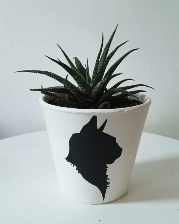 Vase With Cat Art Detail